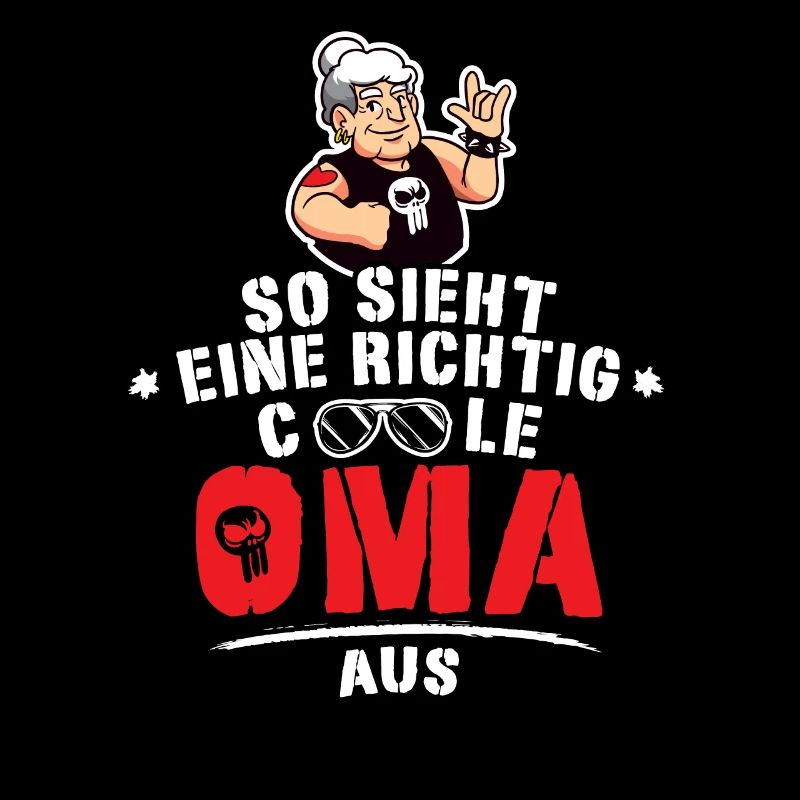 So sieht eine richtig coole Oma aus Motorrad Oma