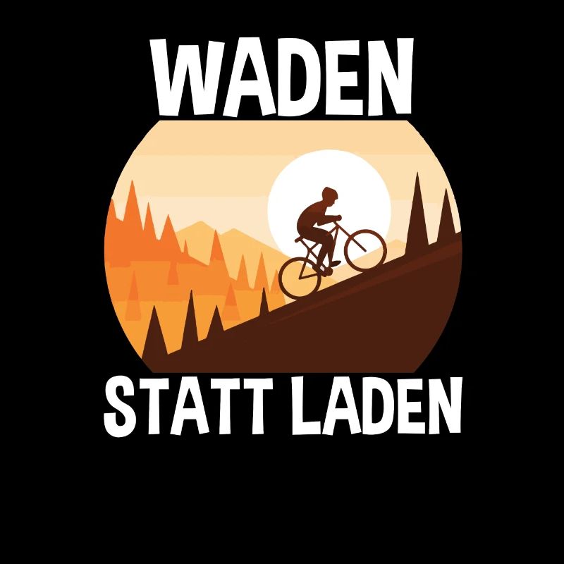 Waden Statt Laden Radfahrer