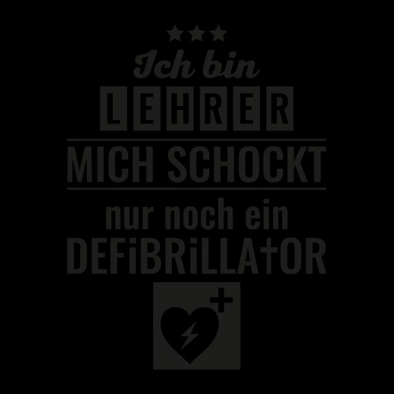 Lehrer defibrillator Geschenk Schule Professor