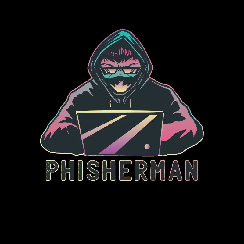Hacker Phisherman Phishing Design als Geschenk