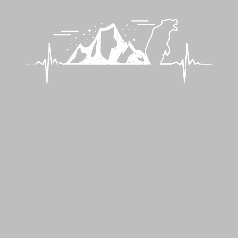 Herzshclag Pulse Bear Mountains Hiking Gift
