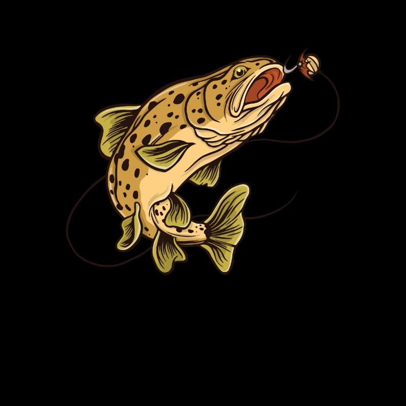 Angler Geschenk Forellen Angeln Regenbogenforelle