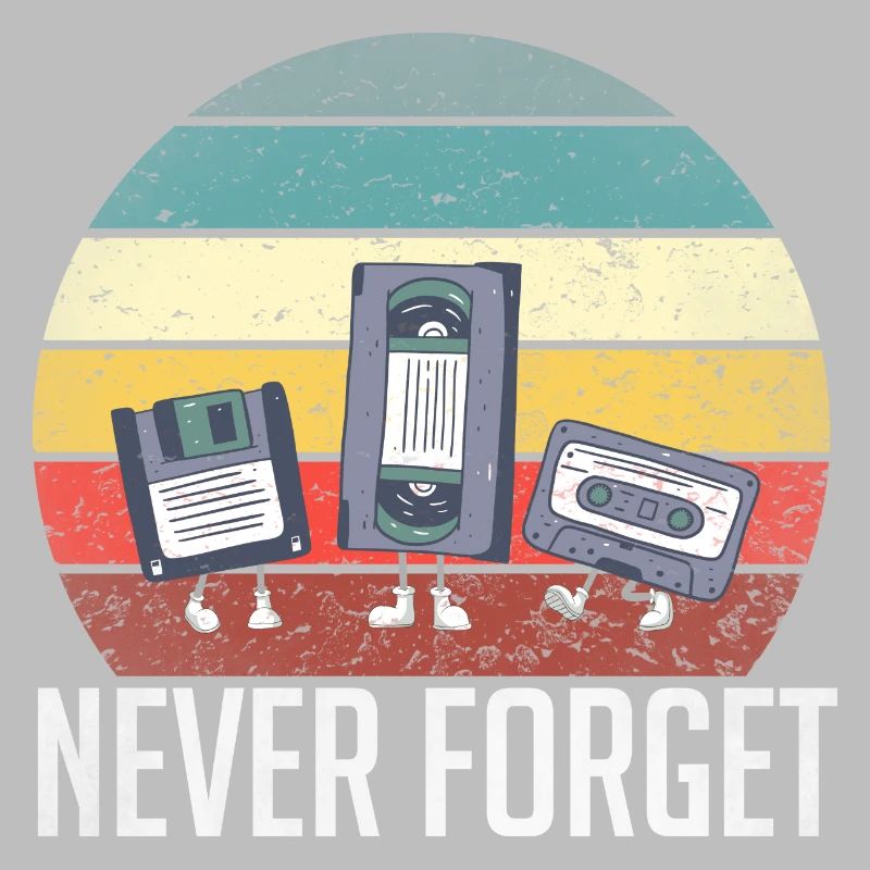 Never Forget 80er 90er Retro Technik Diskette