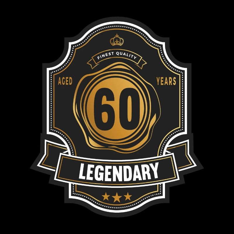 60. Geburtstag 60 Jahre Whiskey Whisky Label
