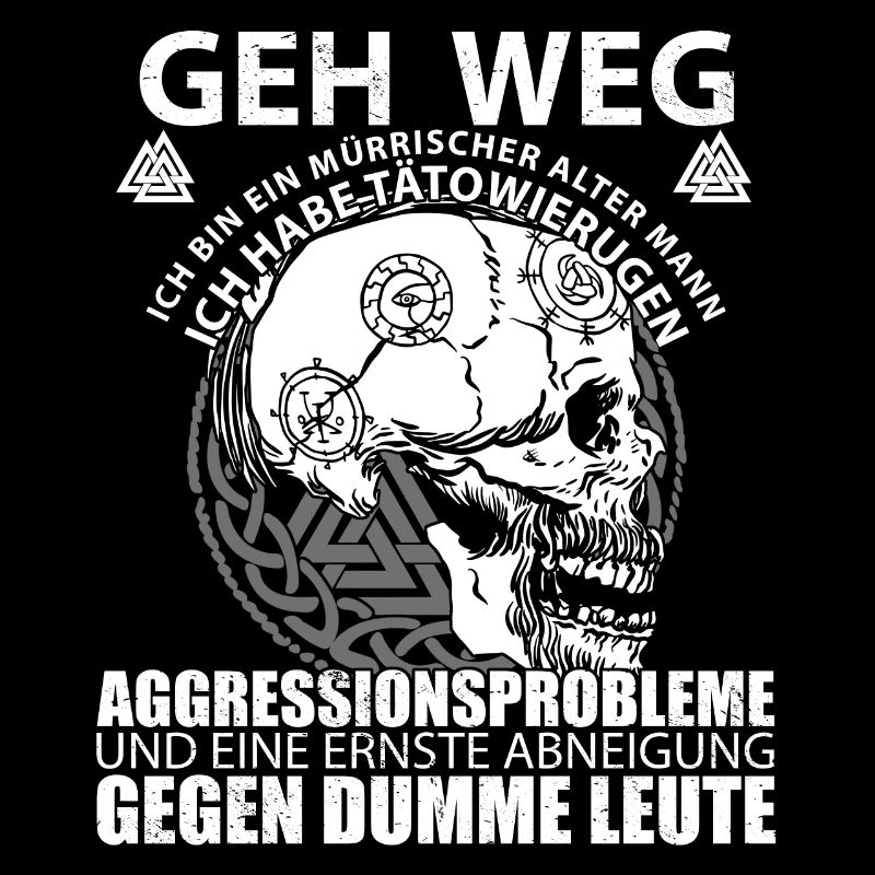 geh weg ich bin ein mürrischer alter Mann Geschenk