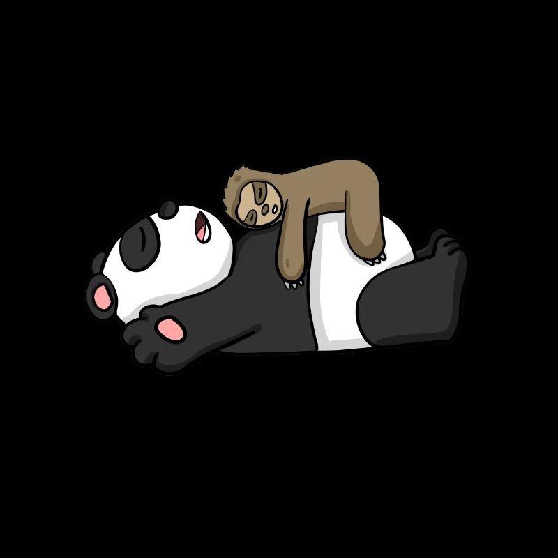 Faultier und Panda