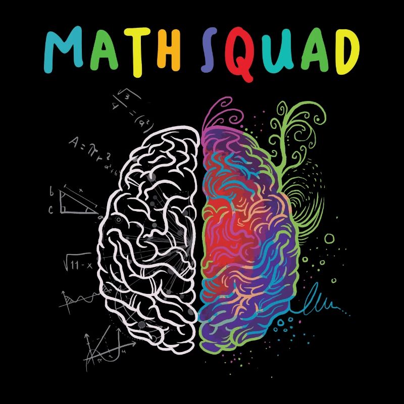 Math Squad Math Professeur de cerveau artistique et logique