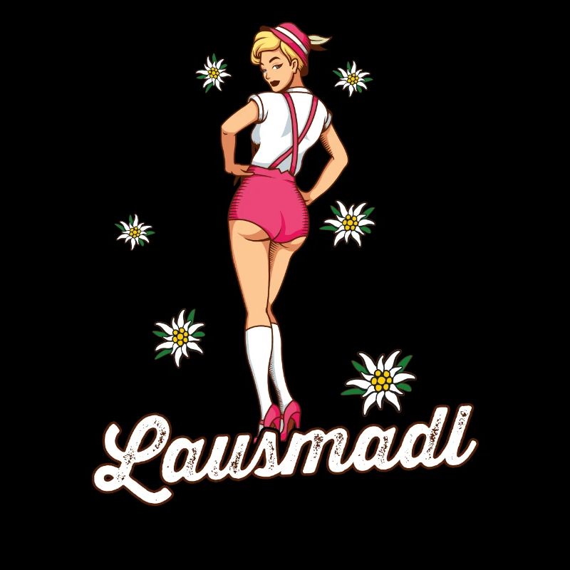 Lausmadl Dirndl Bayern Spruch Kostüm