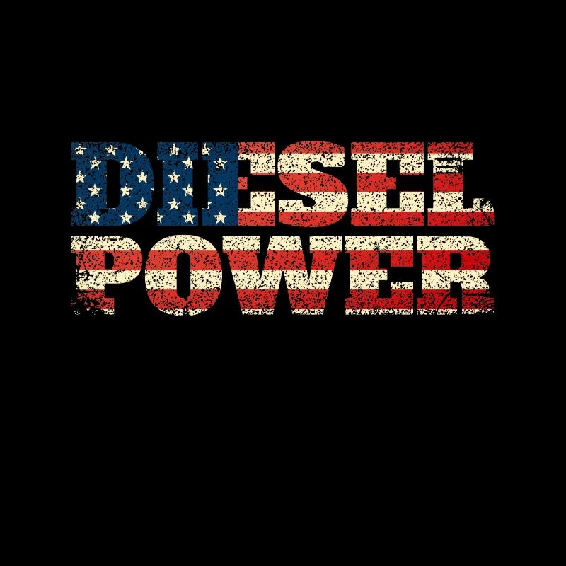 Diesel Power Rolling Coal US Flag