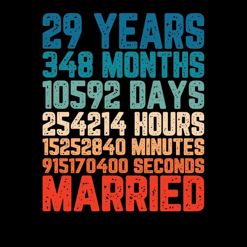 29 years married Wedding Marriage Saying Gift