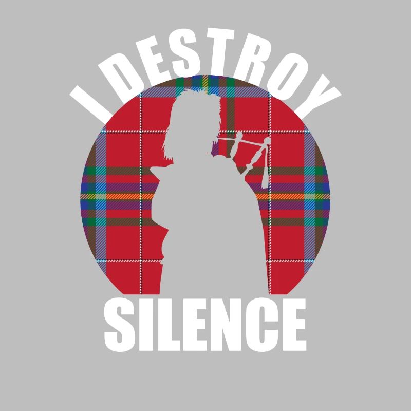 « I Destroy Silence » drôle de conception de cornemuse