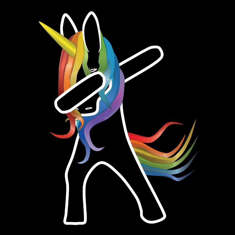 Licorne dabbing transparent