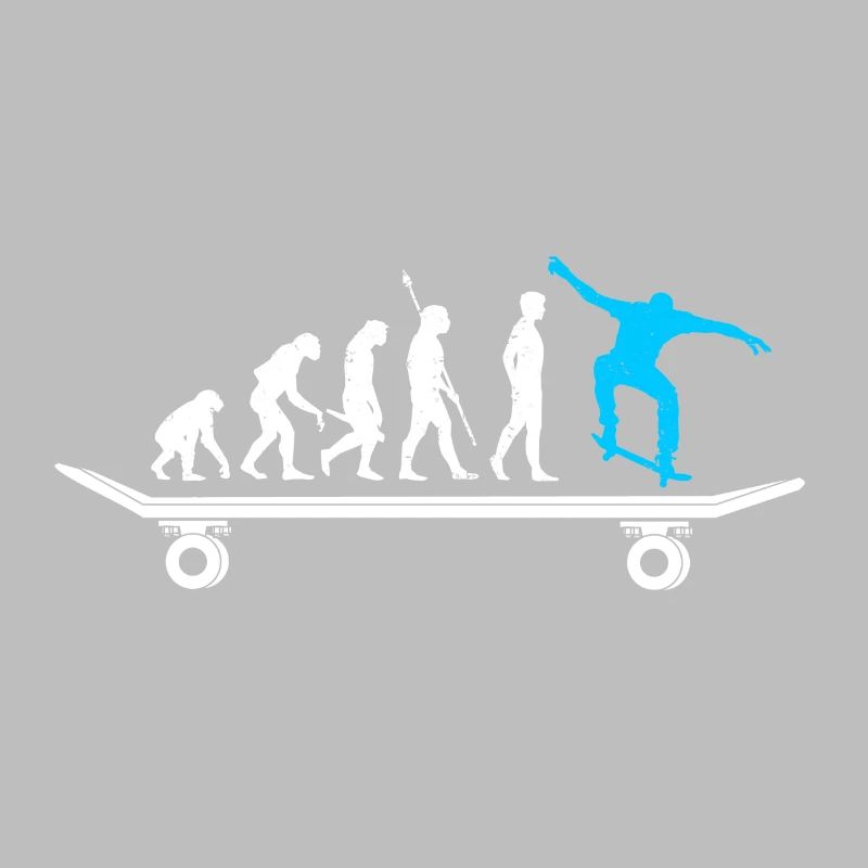 Skateboard evolution skateboarder
