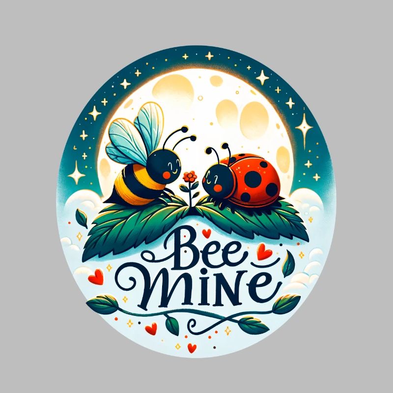 Bee Mine: Whimsical Bee & Ladybug Playful