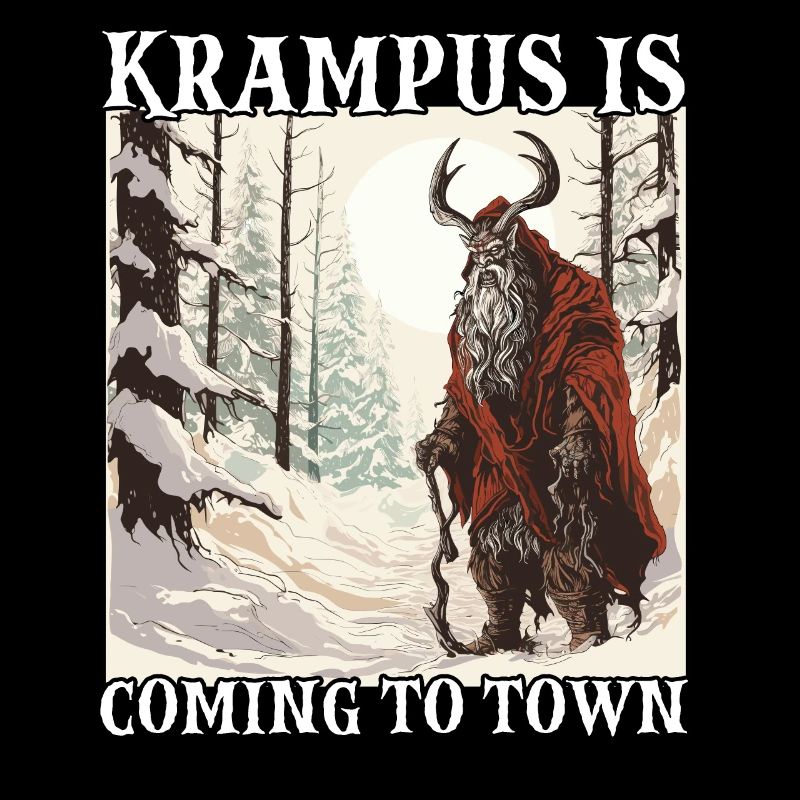 Krampus T Masque de Père Noël effrayant Kramperl