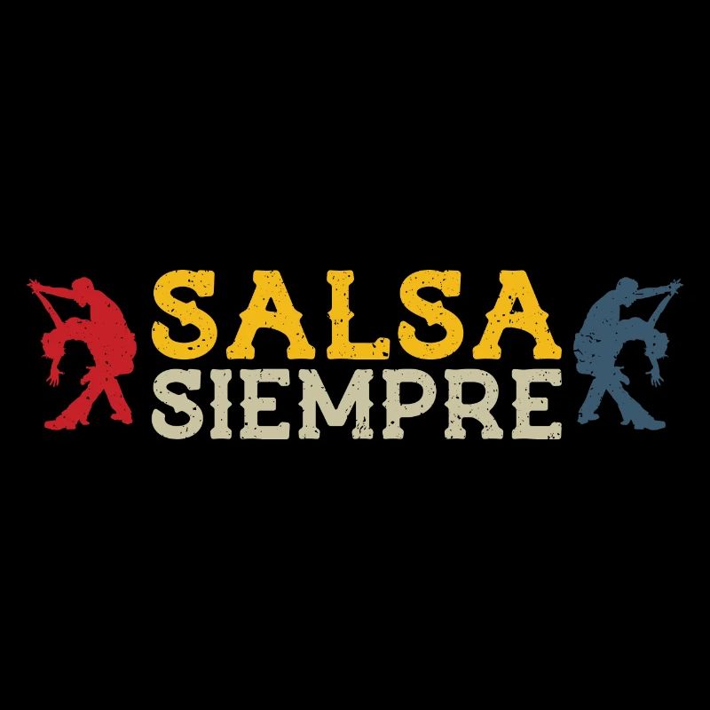 Salsa siempre - cadeau rétro de danseur de salsa