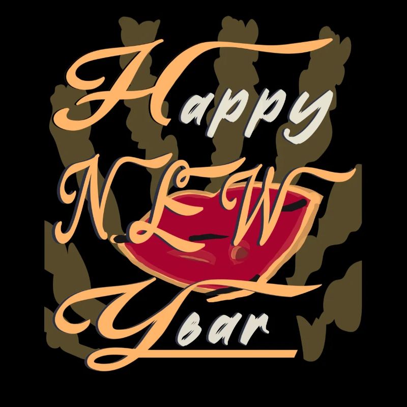 Bonne Année - Rétro - Red Lips