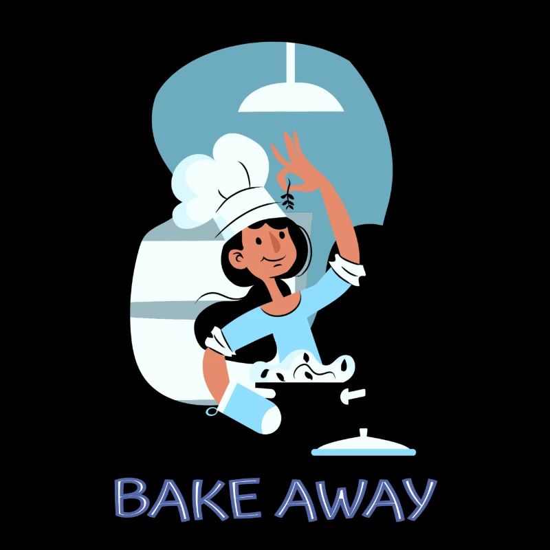 Chef Cook Kitchen Culinary Retro Bake Restaurant