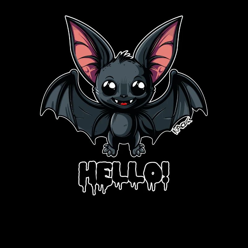 Cute little bat says hello
