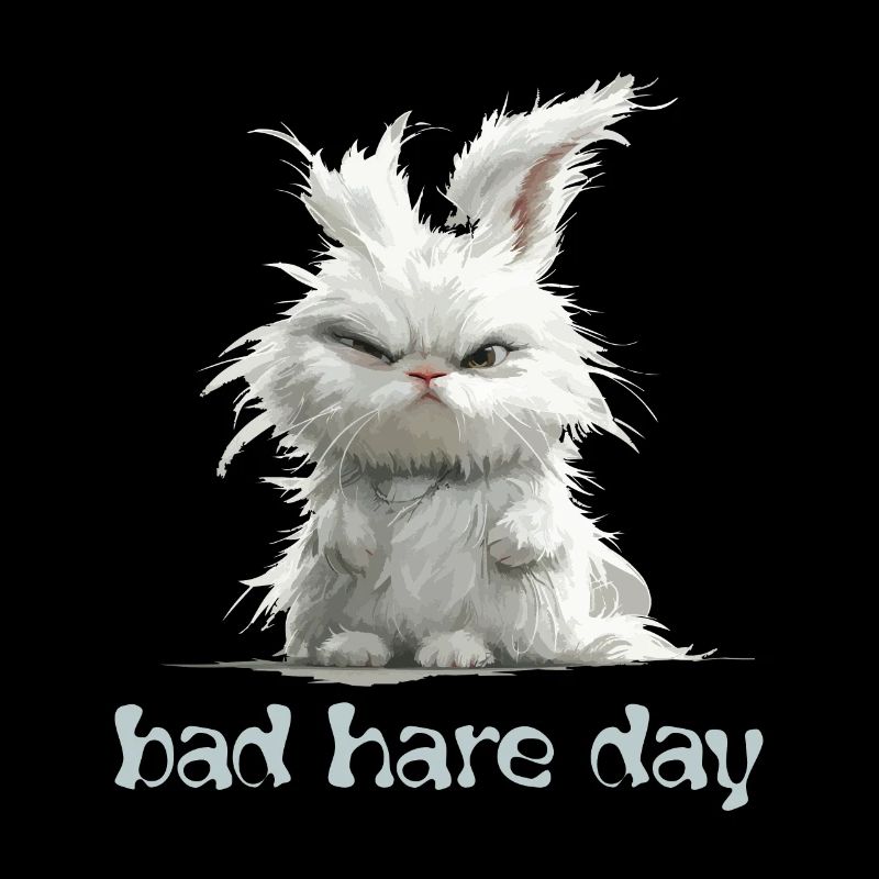 Jeu de mots drôle Bad Hare day lapin drôle