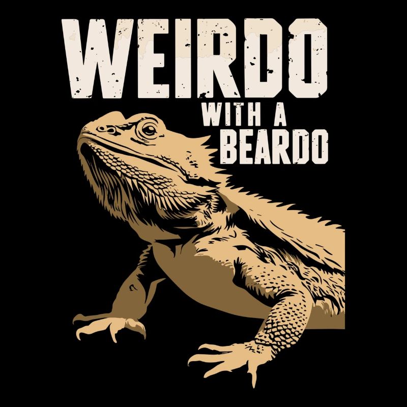 Bizarre avec une barbe