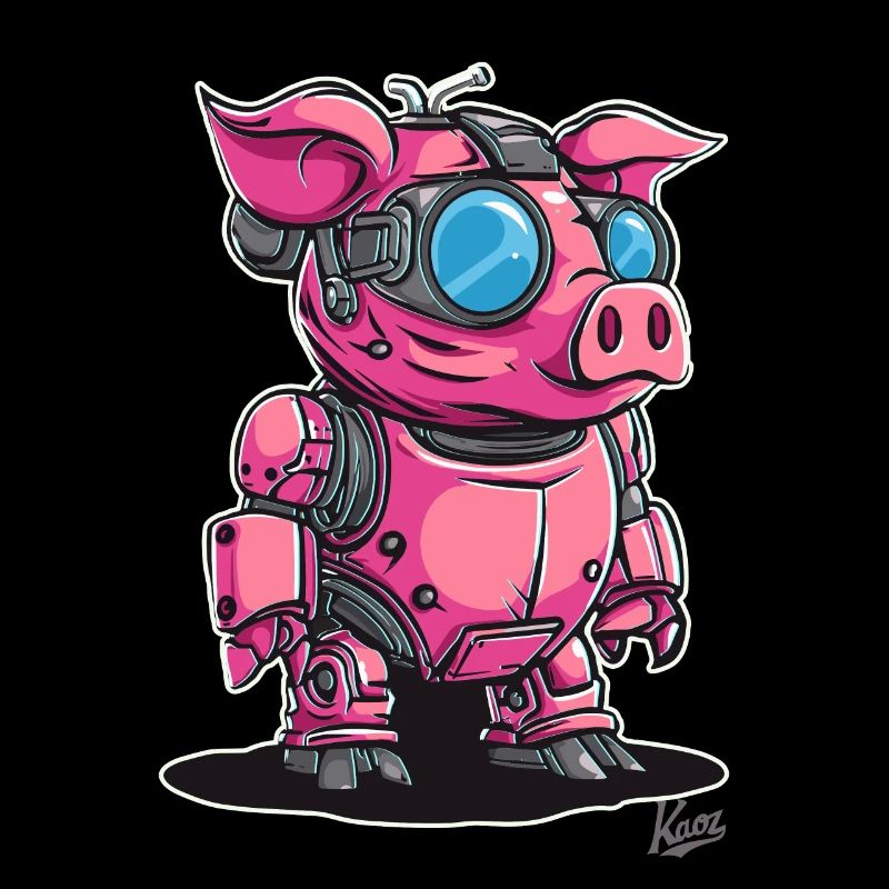 Cyber Cyborg Robot Cochon