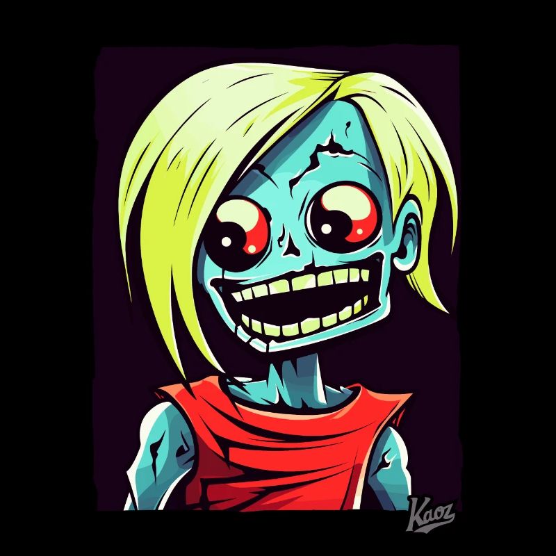 Cartoon Skull Zombie Spinner