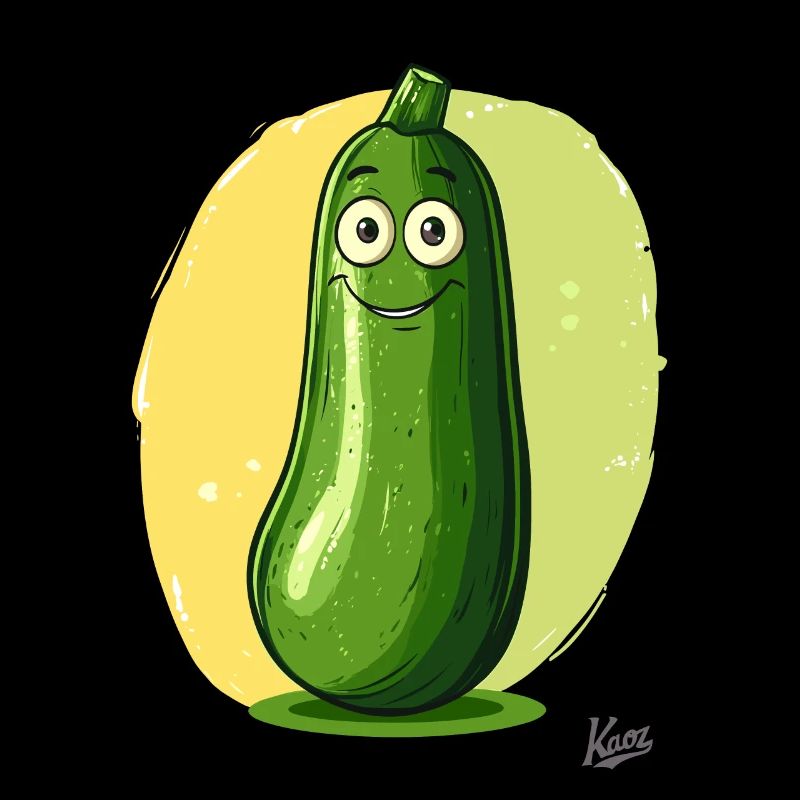 Courgettes drôles et déplacées.