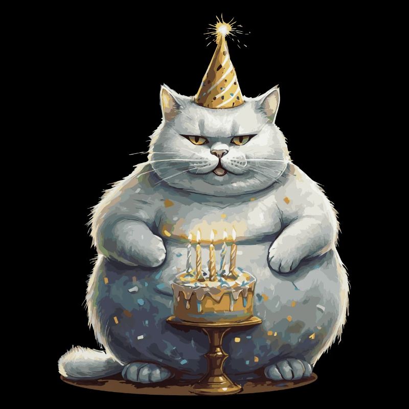 Katze feiert fünften Geburtstag 5