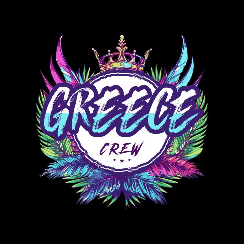 Grèce Crew Coloré
