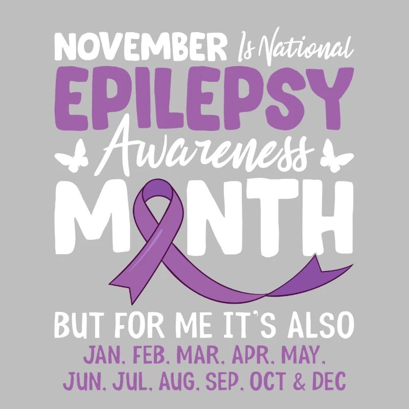 Sensibilisation à l’épilepsie Ruban violet Système nerveux