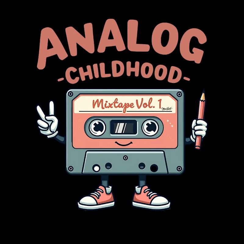 Conception de cassettes de mixtape analogiques d’enfance
