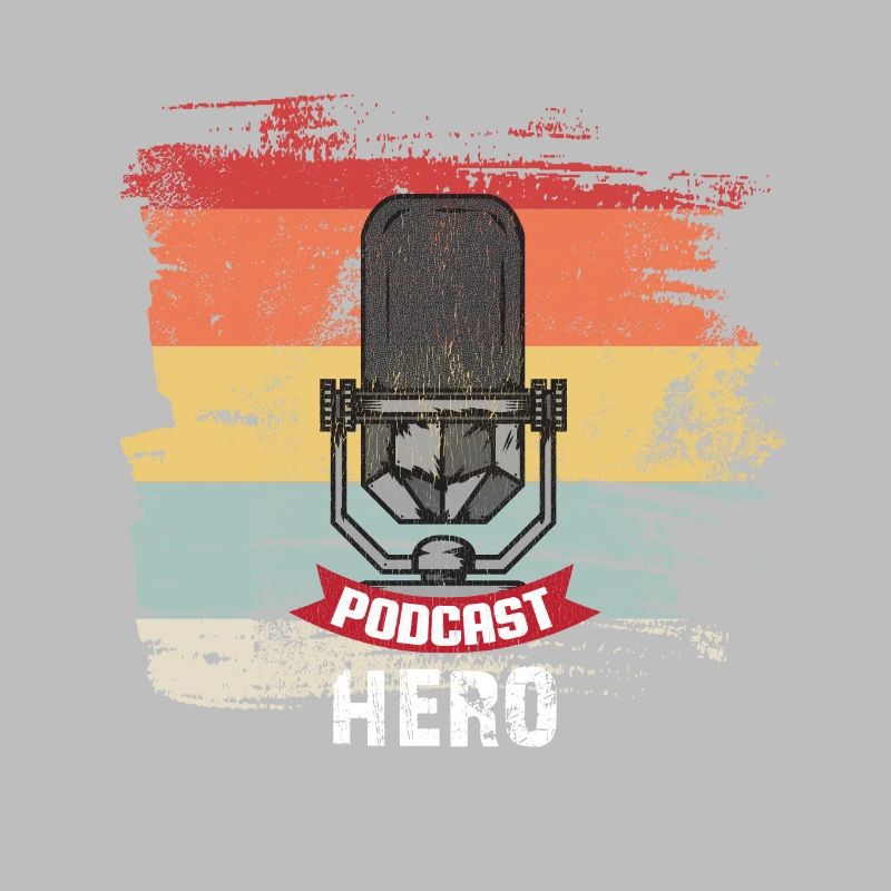 Retro Podcast Held cool Geschenkidee
