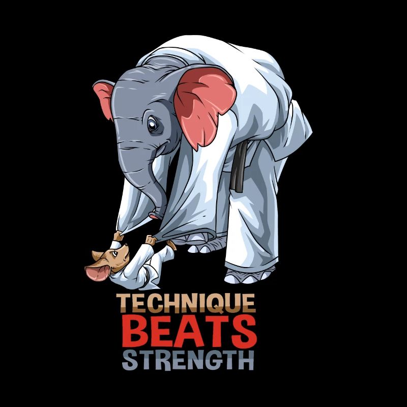 Maus gegen Elefant - BJJ Jiu-Jitsu, Grappling und