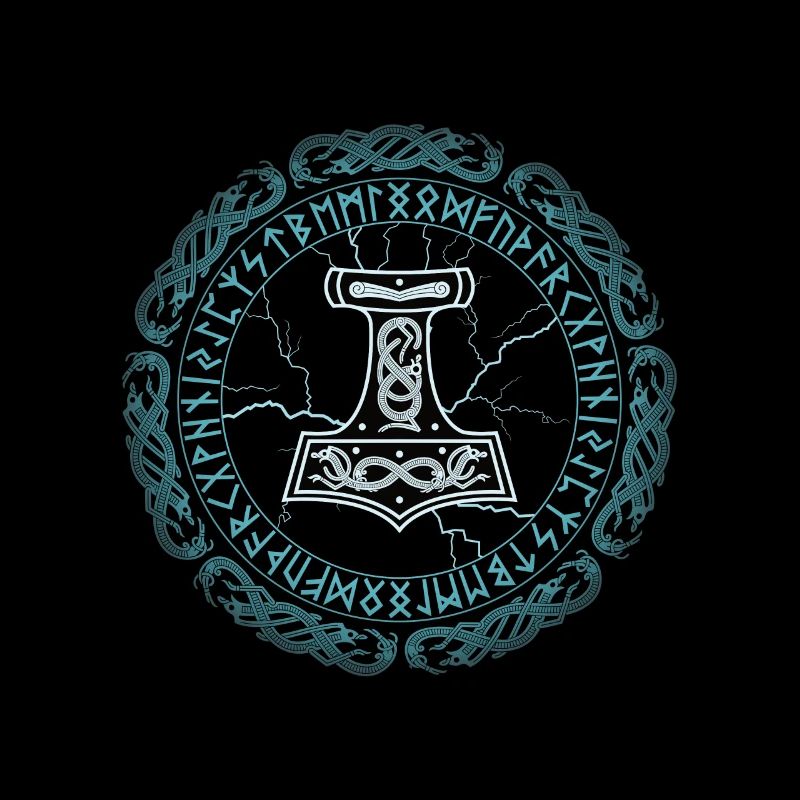 Mjölnir Hammer Thor Runen