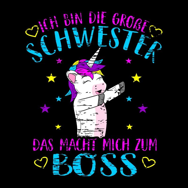 Große Schwester Boss Dabbing Einhorn Dab Mädchen