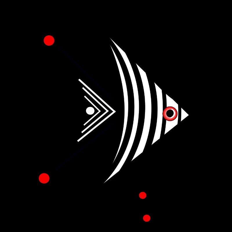 Poisson poisson-ange abstrait perche pêche aquarium