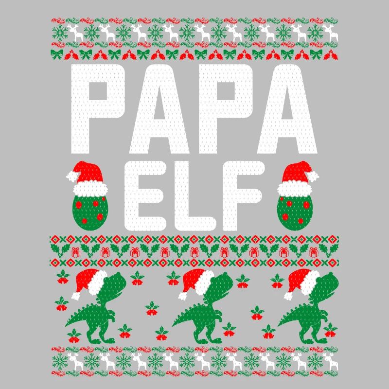 Papa Elf hässlicher Weihnachtspullover