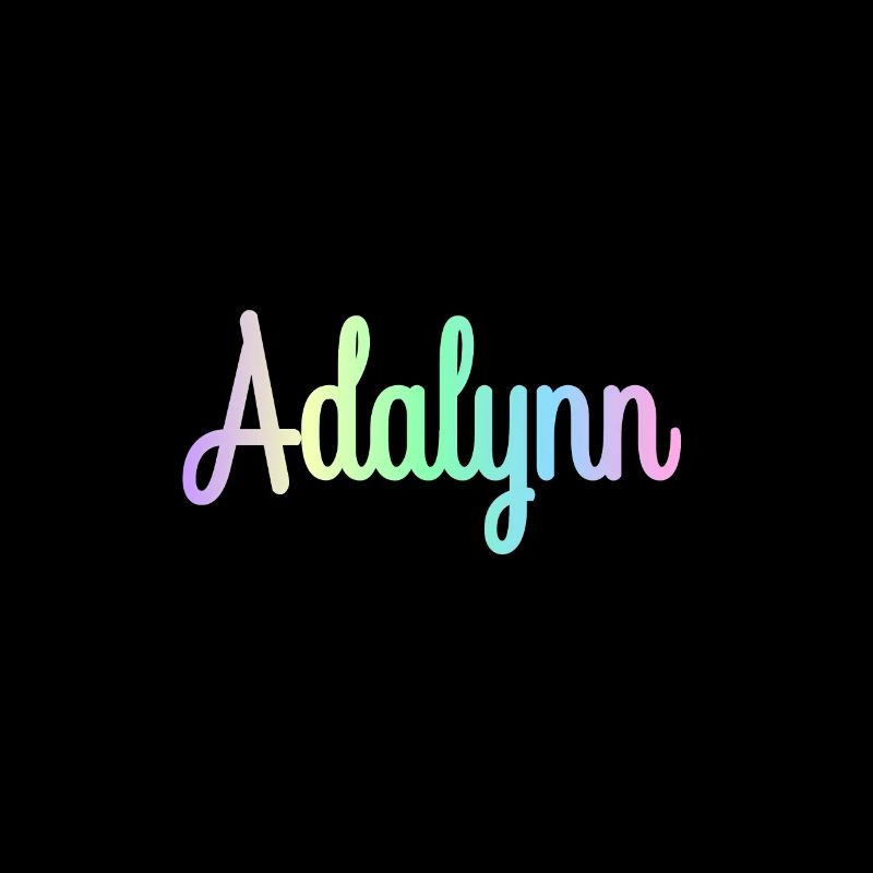 ADALYNN Rainbow Cursive minimaliste