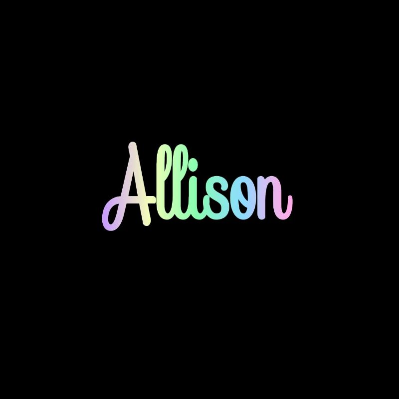 ALLISON Rainbow Cursive minimaliste