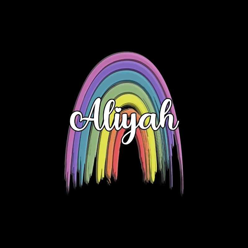 ALIYAH Arc-en-ciel Cursif