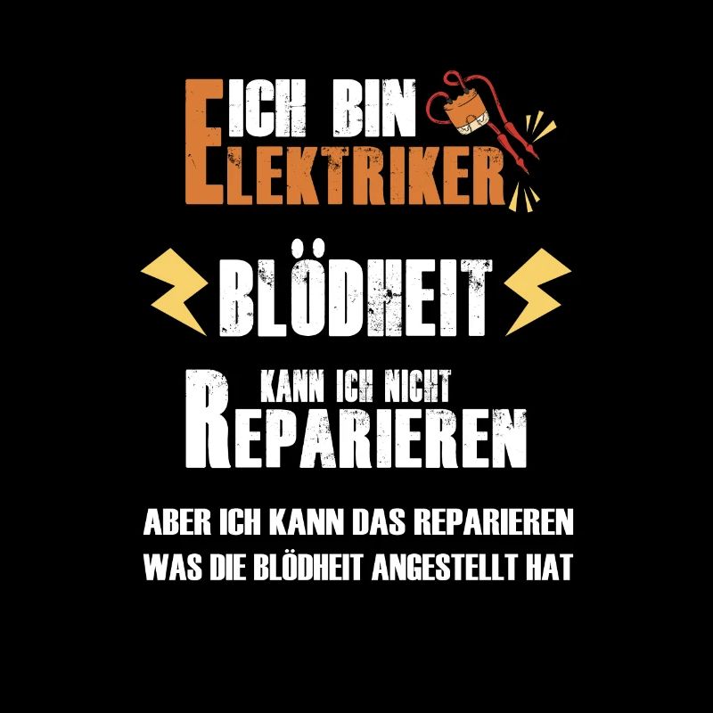 Elektriker Strom Handwerker Spruch Geschenk