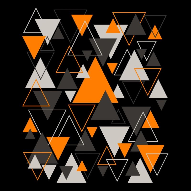 Triangle Pattern Design Orange
