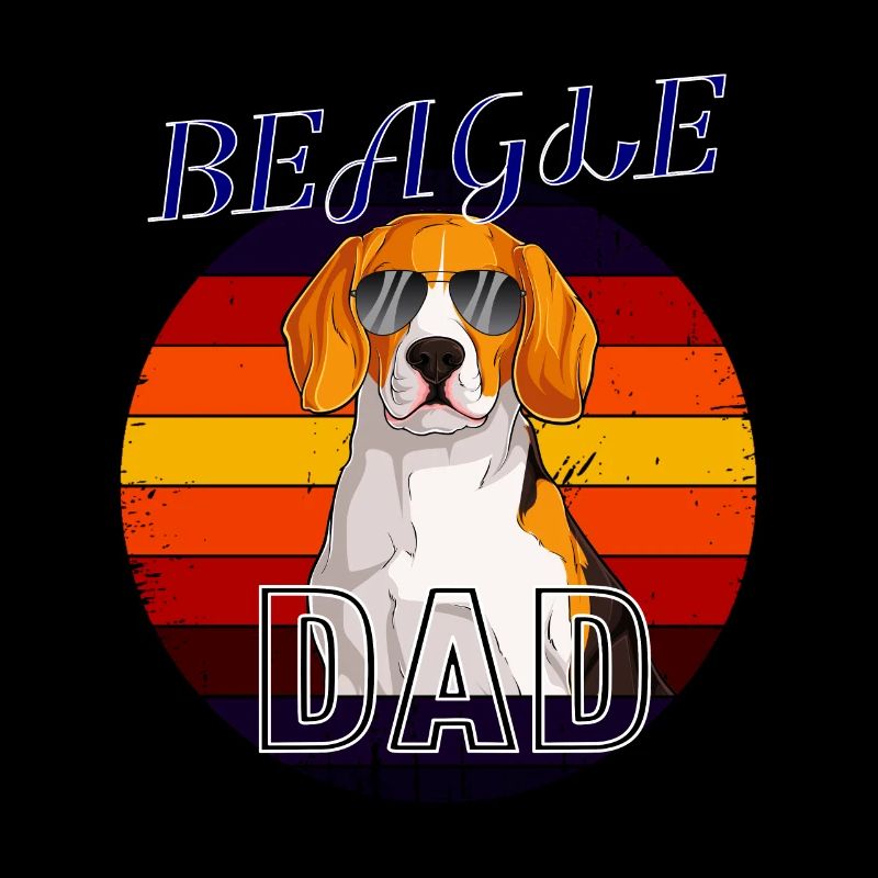 Beagle Dad Retro Dog Lover Dad Ever Beagle Vater