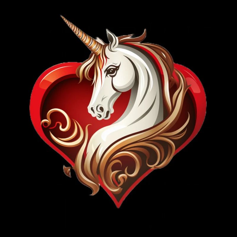 Einhorn Herz