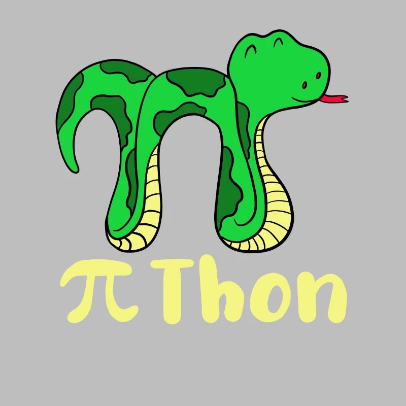 Lustige Schlange Pi Tag Mathe Python Wissenschaft Witz
