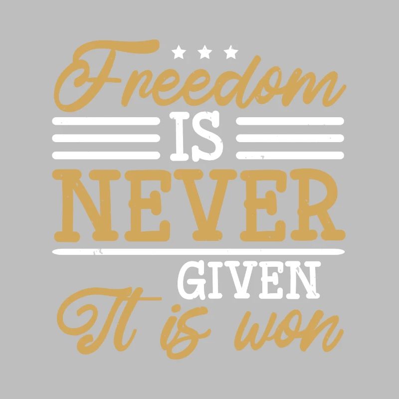 FREIHEIT WIRD NIE GEGEBEN, SIE WIRD GEWONNEN