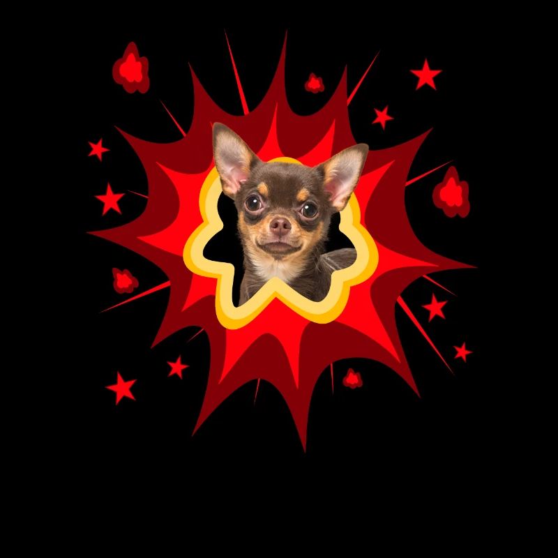 Conception de chien comique - Pow - Chihuahua