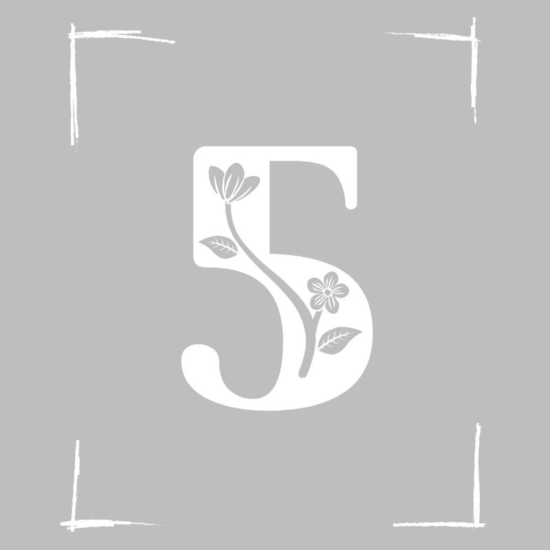 number 5 initial