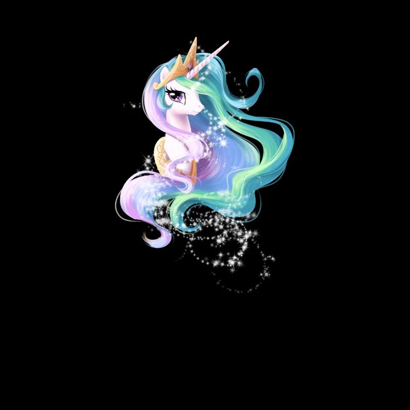 Funkelndes Einhorn Regenbogen Magisches buntes Einhorn